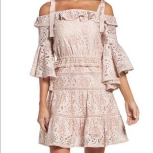 NWOT Foxiedox Pink Lace Dress